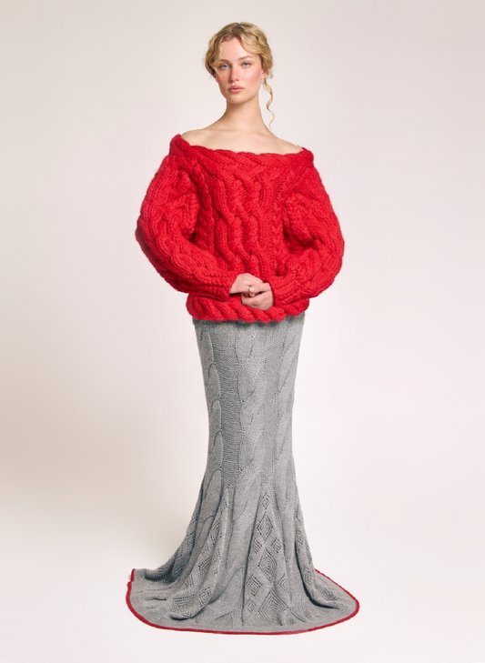 Emery Open Back Cable Sweater